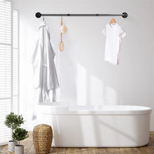 Load image into Gallery viewer, Heavy Duty Hanging Clothes Rack Wall Mounted Hanging Rod Detachable Load 66 lbs
