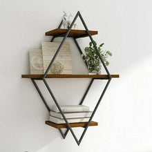 Load image into Gallery viewer, 3 Tier Wall Floating Ledge Shelves Wall Decor Storage Shelf Booke Display Rack
