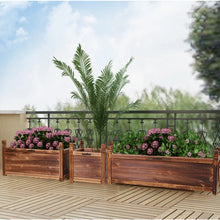 Load image into Gallery viewer, Rectangular Raised Garden Bed Kit Indoor Outdoor Wood Planter Grow Box Vegetable
