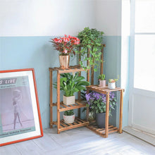 Load image into Gallery viewer, Wooden Plant Stand Shelf Garden Planter Flower Pot Stand Indoor Outdoor Strong
