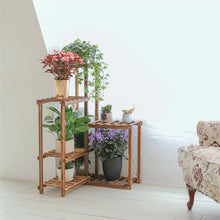 Load image into Gallery viewer, Wooden Plant Stand Shelf Garden Planter Flower Pot Stand Indoor Outdoor Strong
