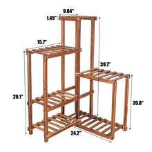 Load image into Gallery viewer, Wooden Plant Stand Shelf Garden Planter Flower Pot Stand Indoor Outdoor Strong
