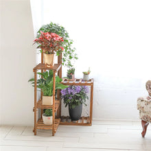 Load image into Gallery viewer, Wooden Plant Stand Shelf Garden Planter Flower Pot Stand Indoor Outdoor Strong
