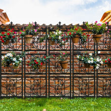 Load image into Gallery viewer, 2 Pack Rustproof Metal Garden Trellis for Climbing Plants Rose for Outdoor Patio

