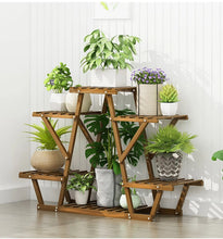 Load image into Gallery viewer, Premium Wood Plant Stand Flower Pot Holder Display Indoor Outdoor Window Room
