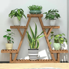 Load image into Gallery viewer, Premium Wood Plant Stand Flower Pot Holder Display Indoor Outdoor Window Room
