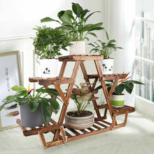 Load image into Gallery viewer, Premium Wood Plant Stand Flower Pot Holder Display Indoor Outdoor Window Room
