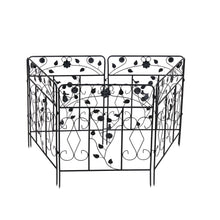 Load image into Gallery viewer, 5 Pack Metal Garden Fence Border 32” X 24”  Heavy Duty Tall Outdoor Animal Barrie
