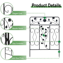 Load image into Gallery viewer, 5 Pack Metal Garden Fence Border 32” X 24”  Heavy Duty Tall Outdoor Animal Barrie
