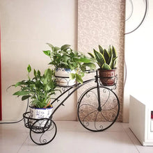 Load image into Gallery viewer, Metal Plant Stand Bicycle Shape Vintage Style Garden Flower Pot Display Outdoor
