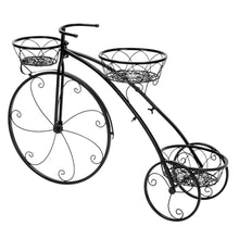 Load image into Gallery viewer, Metal Plant Stand Bicycle Shape Vintage Style Garden Flower Pot Display Outdoor
