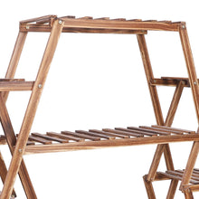 Load image into Gallery viewer, Extra Large Multi Tier Wood Flower Rack Plant Stand Bonsai Shelf Indoor Outdoor
