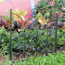 Load image into Gallery viewer, 5X Decorative Garden Fence Outdoor Coated Metal RustProof Land Animal Barrier
