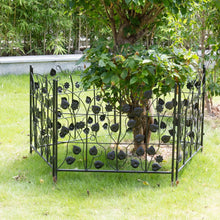 Load image into Gallery viewer, 5X Decorative Garden Fence Outdoor Coated Metal RustProof Land Animal Barrier
