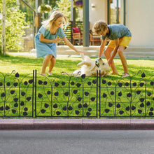 Load image into Gallery viewer, 5X Decorative Garden Fence Outdoor Coated Metal RustProof Land Animal Barrier
