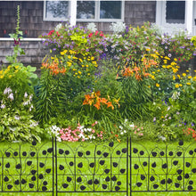 Load image into Gallery viewer, 5X Decorative Garden Fence Outdoor Coated Metal RustProof Land Animal Barrier
