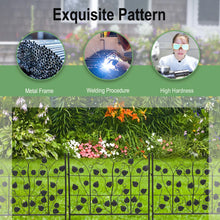 Load image into Gallery viewer, 5X Decorative Garden Fence Outdoor Coated Metal RustProof Land Animal Barrier
