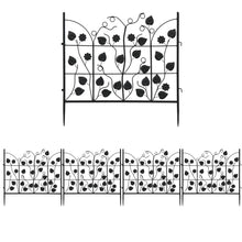 Load image into Gallery viewer, 5X Decorative Garden Fence Outdoor Coated Metal RustProof Land Animal Barrier
