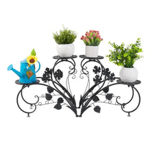 Load image into Gallery viewer, 2 PCS Metal Plant Stand Multiple Flower Pot Holder Shelves Display Garden Indoor
