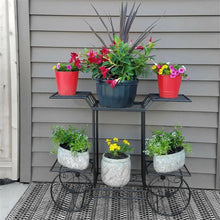 Load image into Gallery viewer, Garden Cart Stand Plant Metal Iron Flower Pot Holder 6 Tiers Parisian Style
