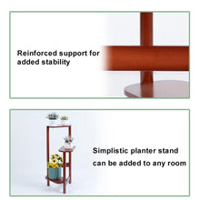 Load image into Gallery viewer, 3 Tier Bamboo Tall Corner Plant Rack Garden Flower Pot Holder Living Room Patio
