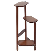 Load image into Gallery viewer, 3 Tier Bamboo Tall Corner Plant Rack Garden Flower Pot Holder Living Room Patio
