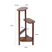Load image into Gallery viewer, 3 Tier Bamboo Tall Corner Plant Rack Garden Flower Pot Holder Living Room Patio
