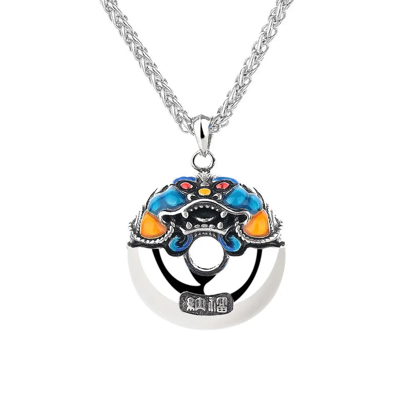 Blessing Wealth Animal Pixiu Pendant For Men Jewelry Lucky Relief Divine Beast Necklace Male Choker Accessories