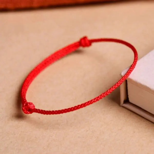 Fashion Simple Lucky Knot Red Rope Bracelets for Women Men Handmade String Adjustable Bracelet Friendship Amulet Jewelry Gift