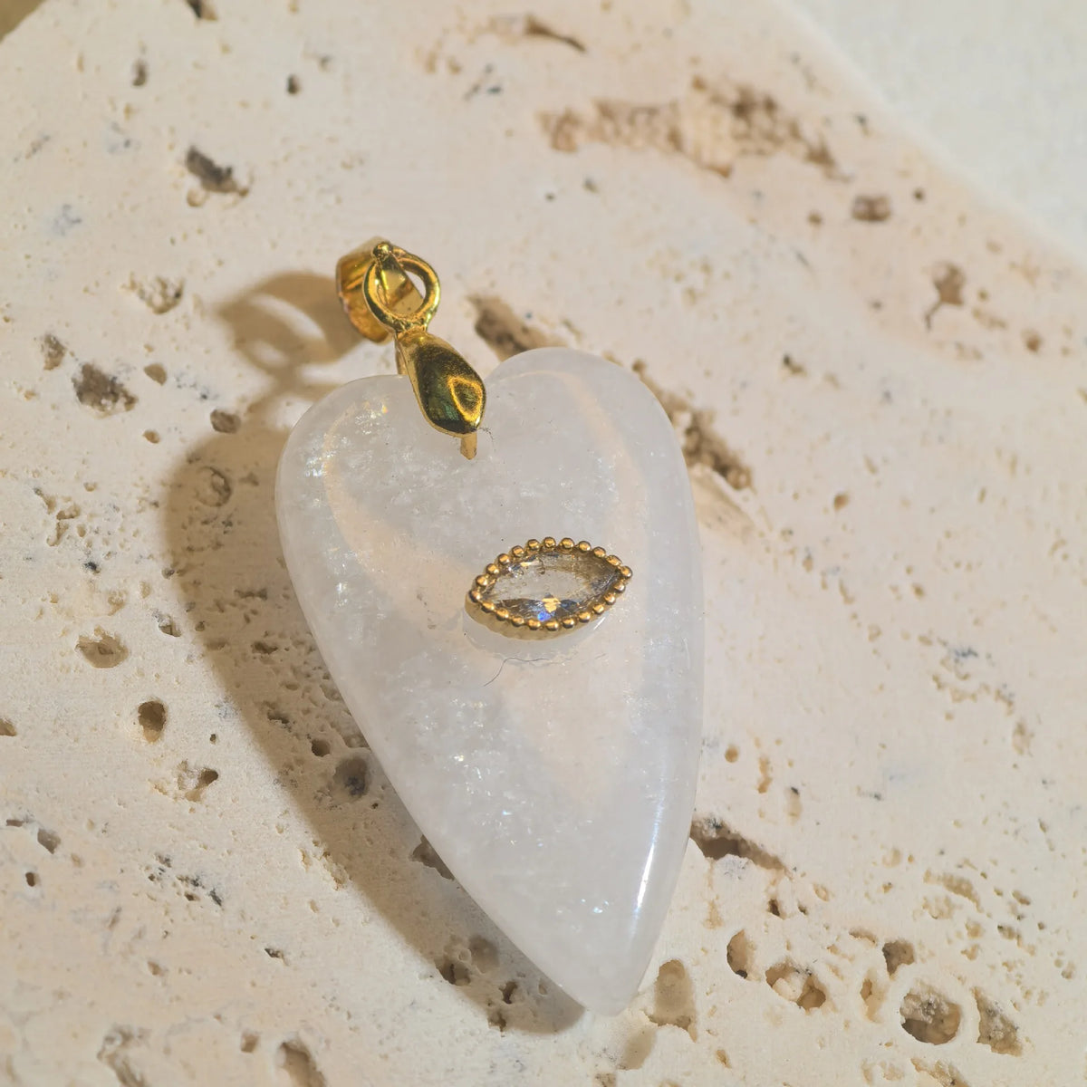 1pc Romantic Heartshape Natural Stone Pendant Green Aventurine Opal Stone Pendant for Women Jewelry Christmas Gift