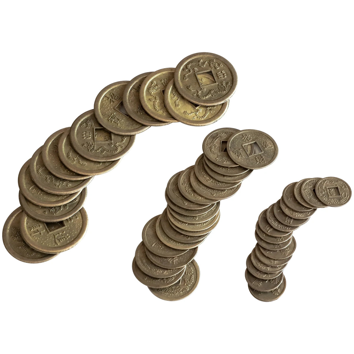 10/20/24Mm Chinese Feng Shui Lucky Coins Ancient Oriental Emperor Qing Money Good Fortune Dragon Coin Gift for Collection