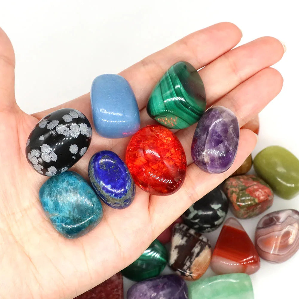 Natural Tumbled Stones Reiki Healing Crystal Quartz Bulk Ore Gravel Energy Mineral Specimen Aquarium Home Decor Gems Pendant DIY