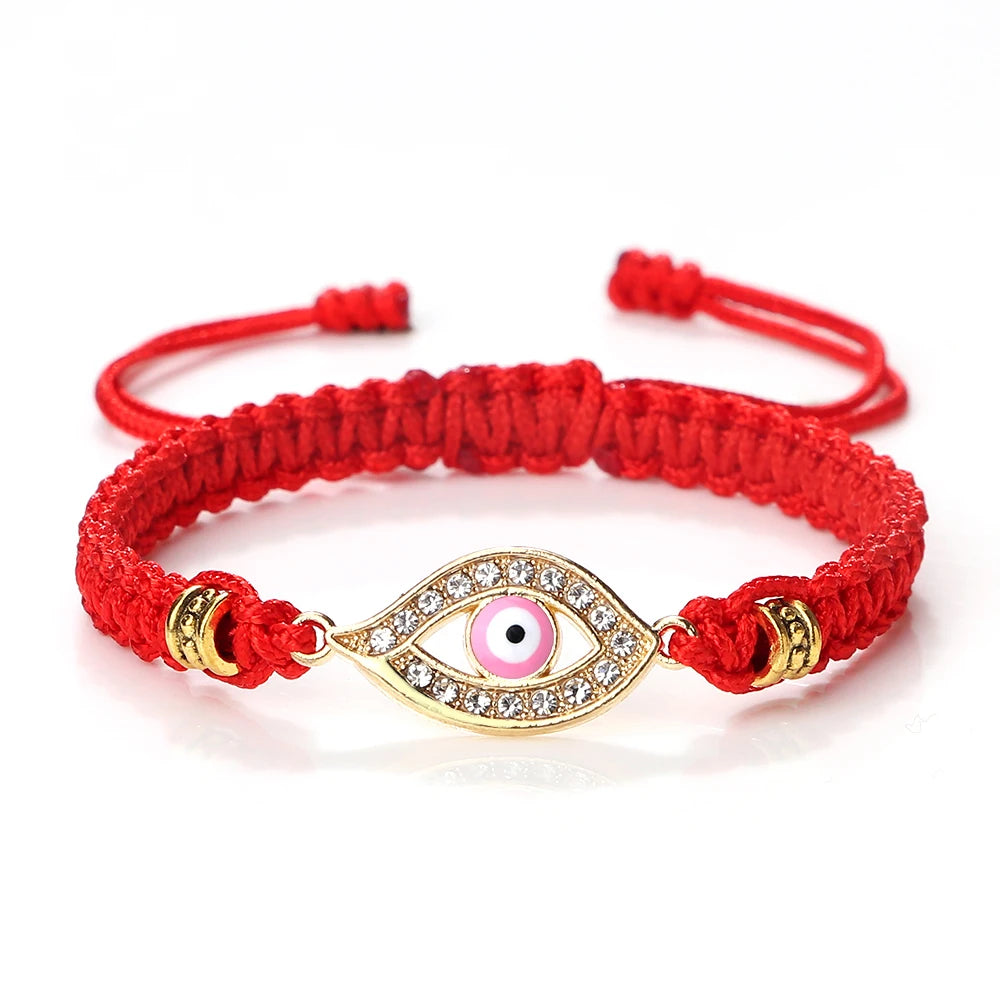 New Red Nylon Thread Evil Eye Braided Bracelet Women Men Vintage Butterfly Elephant Couple Bracelet Chain Jewelry Gift Wholesale