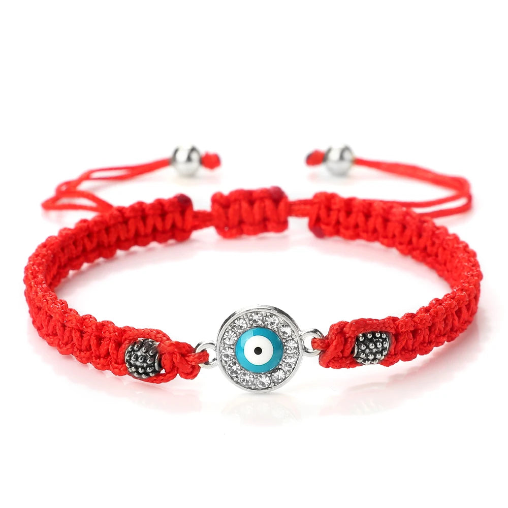 New Red Nylon Thread Evil Eye Braided Bracelet Women Men Vintage Butterfly Elephant Couple Bracelet Chain Jewelry Gift Wholesale