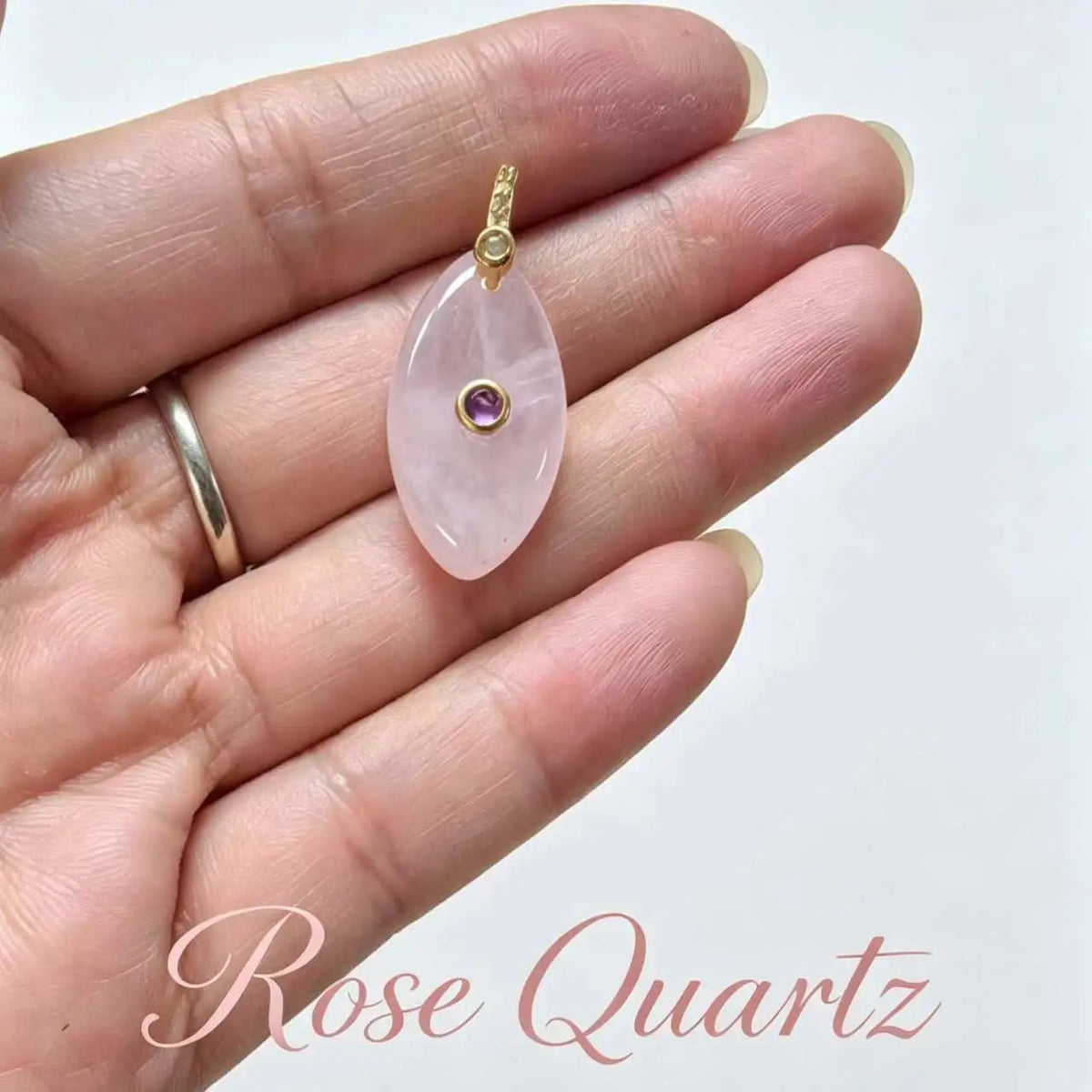 1pc Natural Stone Pendant Amethyst Tiger Eye Oval Water Drop Inlaid Zircon Charms Pendant DIY Necklace Bracelet Accessories