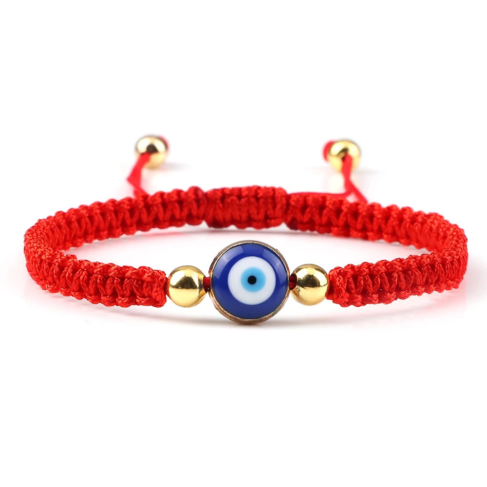 New Red Nylon Thread Evil Eye Braided Bracelet Women Men Vintage Butterfly Elephant Couple Bracelet Chain Jewelry Gift Wholesale
