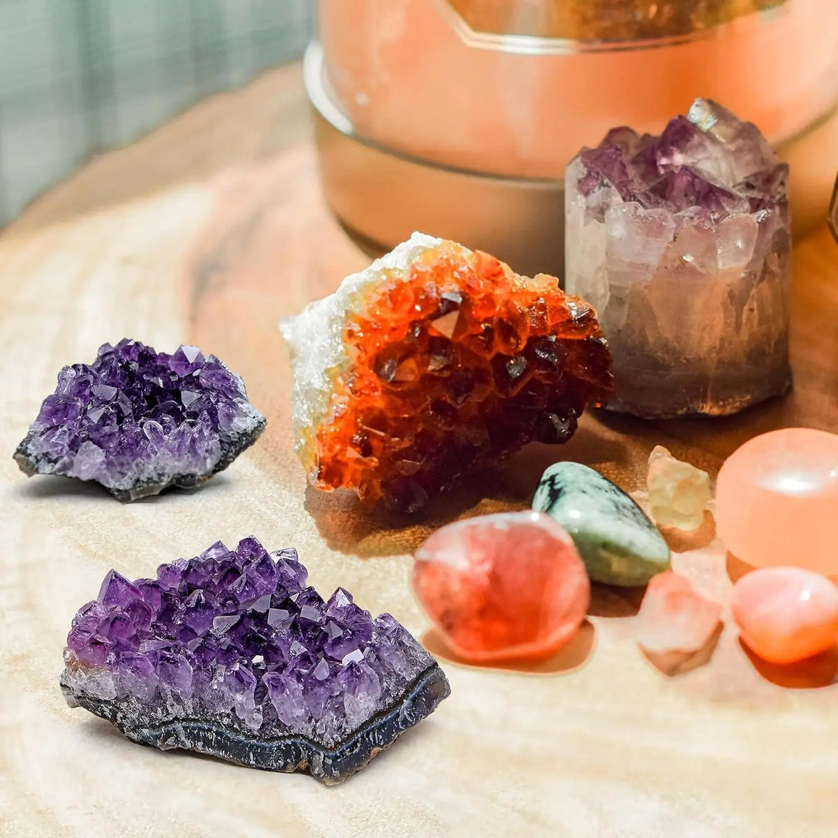 30-70g Natural Amethyst Geode Cave Healing Crystal Stones Rock Cluster Druzy Witchcraft Raw Amethyst Gemstone Specimen