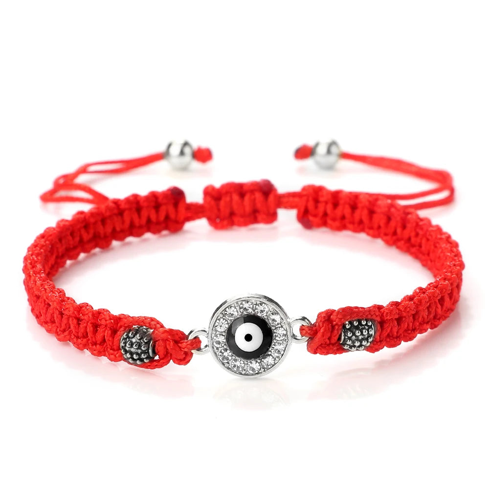 New Red Nylon Thread Evil Eye Braided Bracelet Women Men Vintage Butterfly Elephant Couple Bracelet Chain Jewelry Gift Wholesale