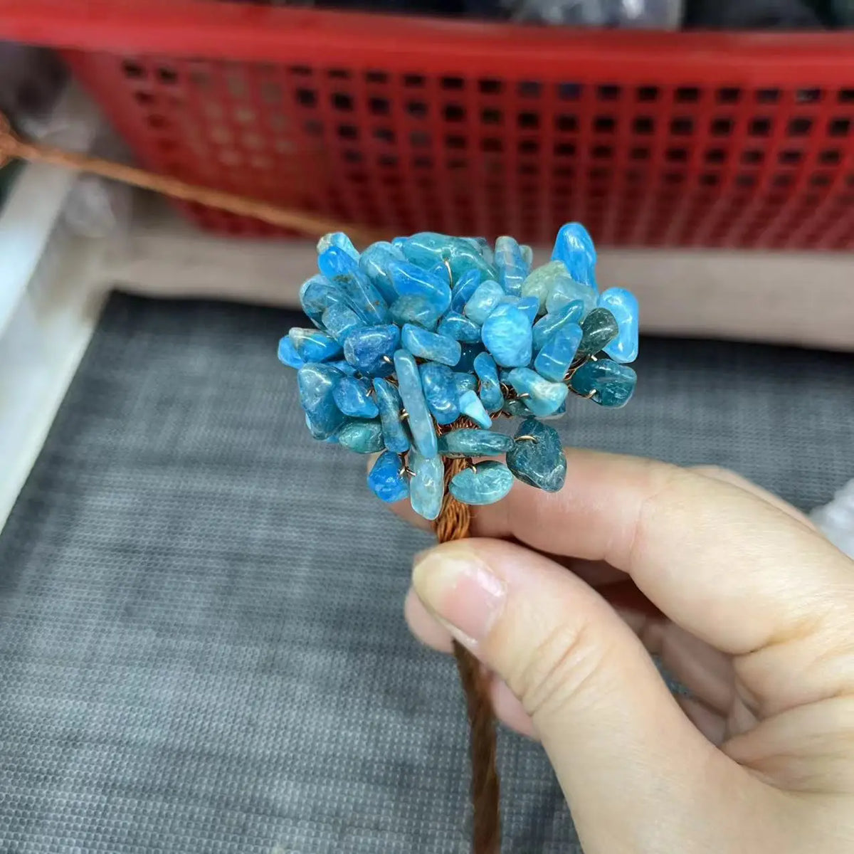 Natural Crystal Money Lucky Tree Amethyst Rose quartz Reiki Healing Fengshui Tree For Wealth And DIY Luck Home Decoration