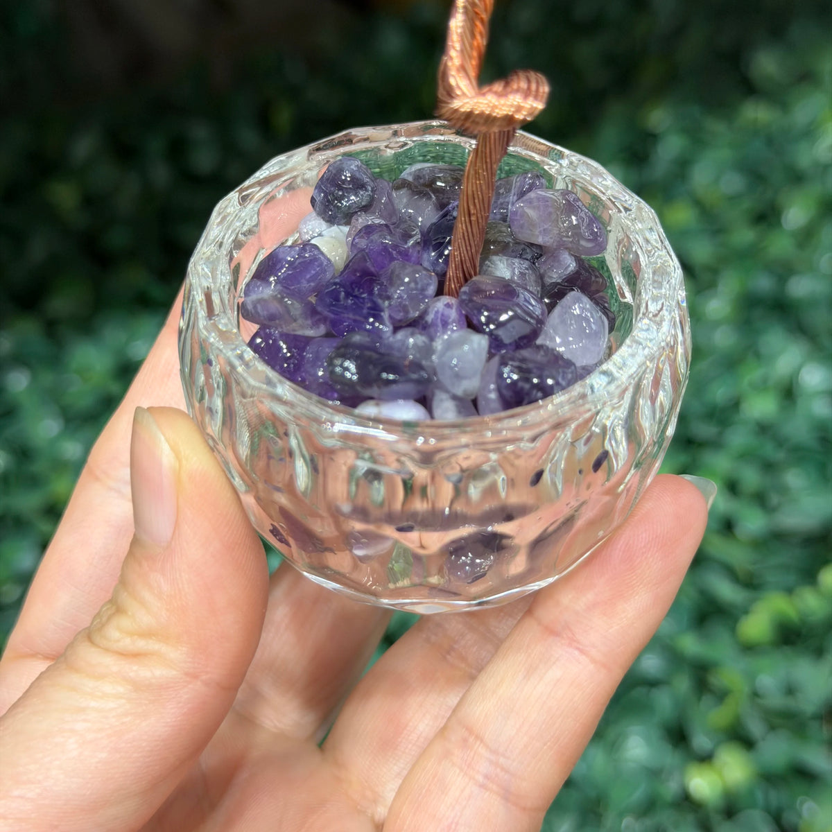 Natural Amethyst Healing Gems Feng Shui Trees Lucky Money Tree Copper Wire Wrapped Crystal Crafts Home Decor