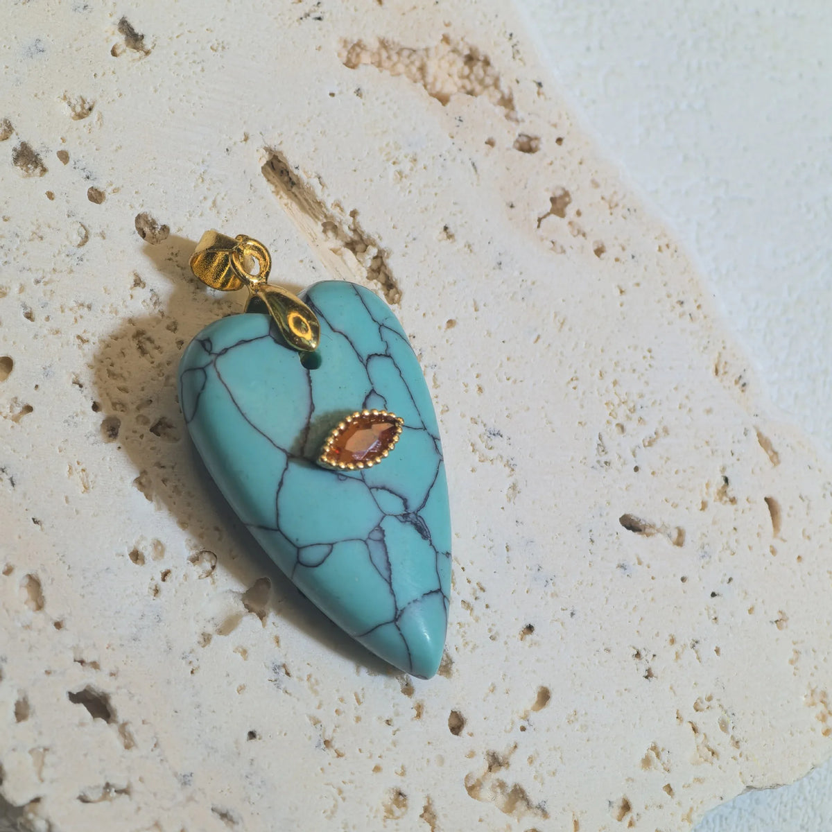 1pc Romantic Heartshape Natural Stone Pendant Green Aventurine Opal Stone Pendant for Women Jewelry Christmas Gift