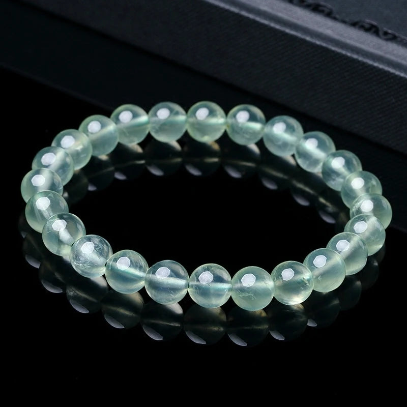 Natural Green Grape Stone Beads Bracelet on Hand for Women Aquamarine Crystal Quartz Agate Stone Emo Energy Jewelry Gift Pulsera
