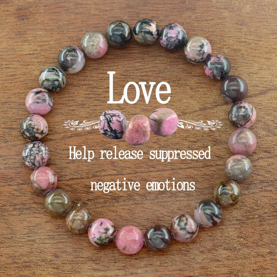 Fluorite Bracelet with Natural Stones Beads Charm Jewelry for Women Amethyst Crystal Bead Enhance Logical Thinking & Creativity