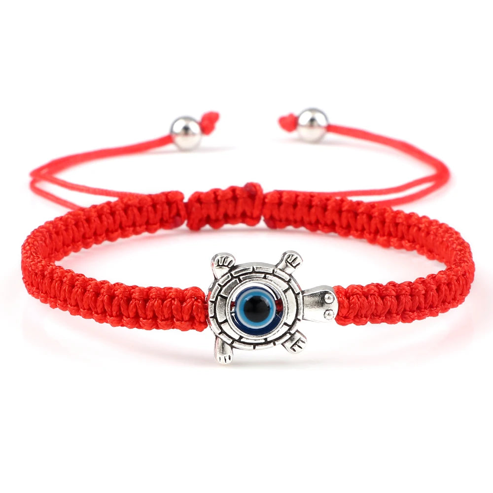 New Red Nylon Thread Evil Eye Braided Bracelet Women Men Vintage Butterfly Elephant Couple Bracelet Chain Jewelry Gift Wholesale