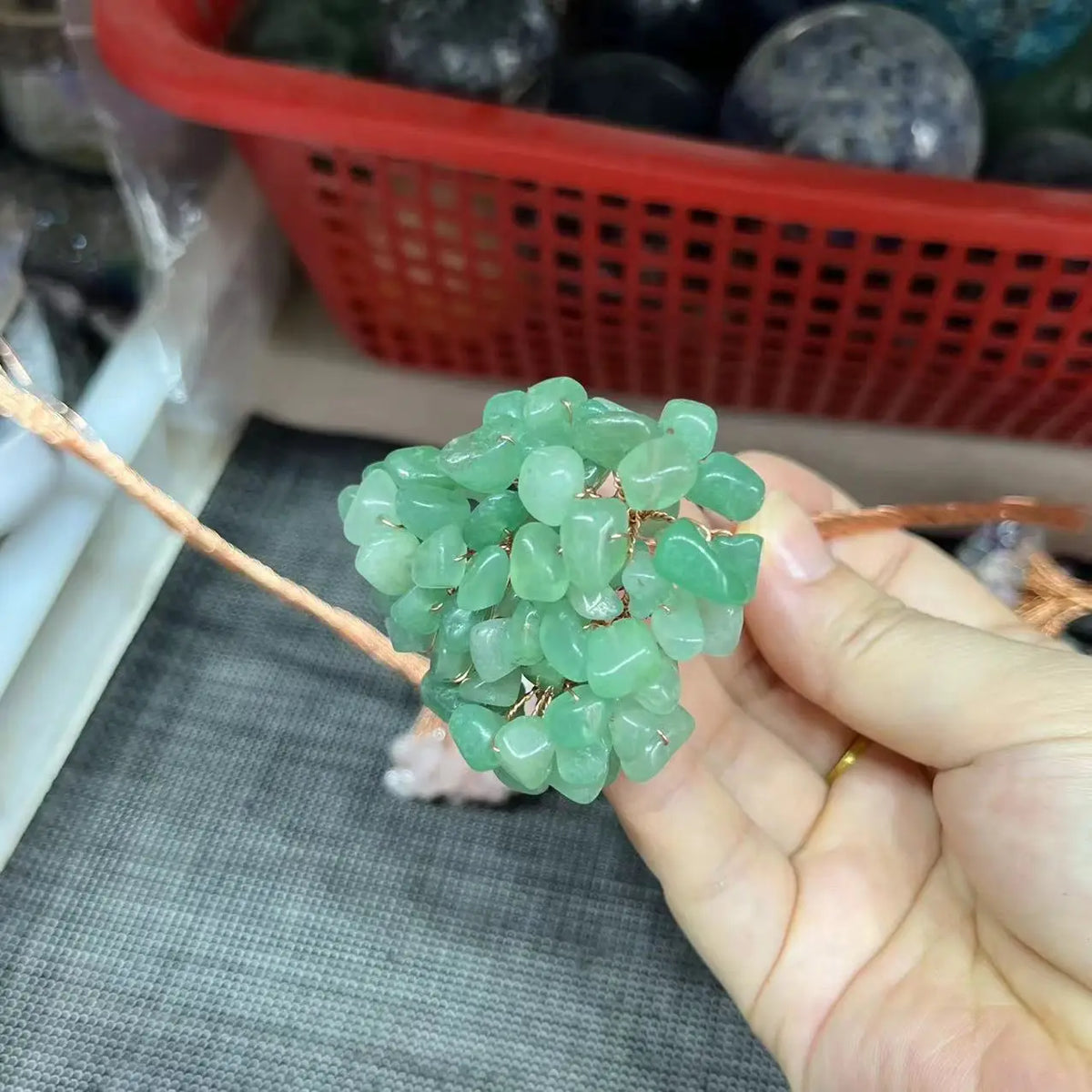 Natural Crystal Money Lucky Tree Amethyst Rose quartz Reiki Healing Fengshui Tree For Wealth And DIY Luck Home Decoration