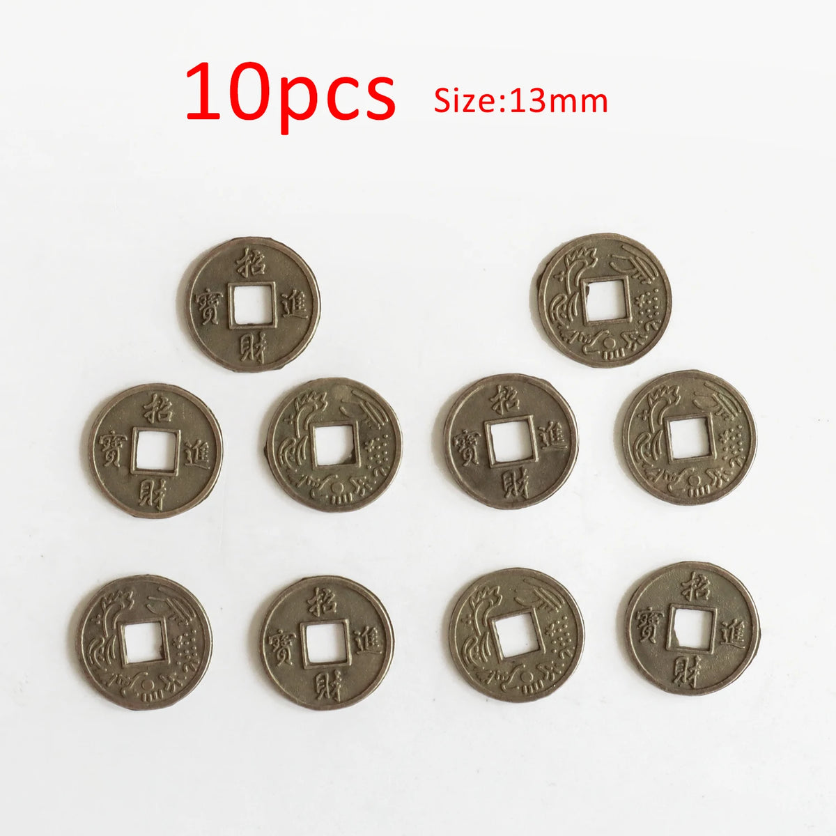 10/20/24Mm Chinese Feng Shui Lucky Coins Ancient Oriental Emperor Qing Money Good Fortune Dragon Coin Gift for Collection