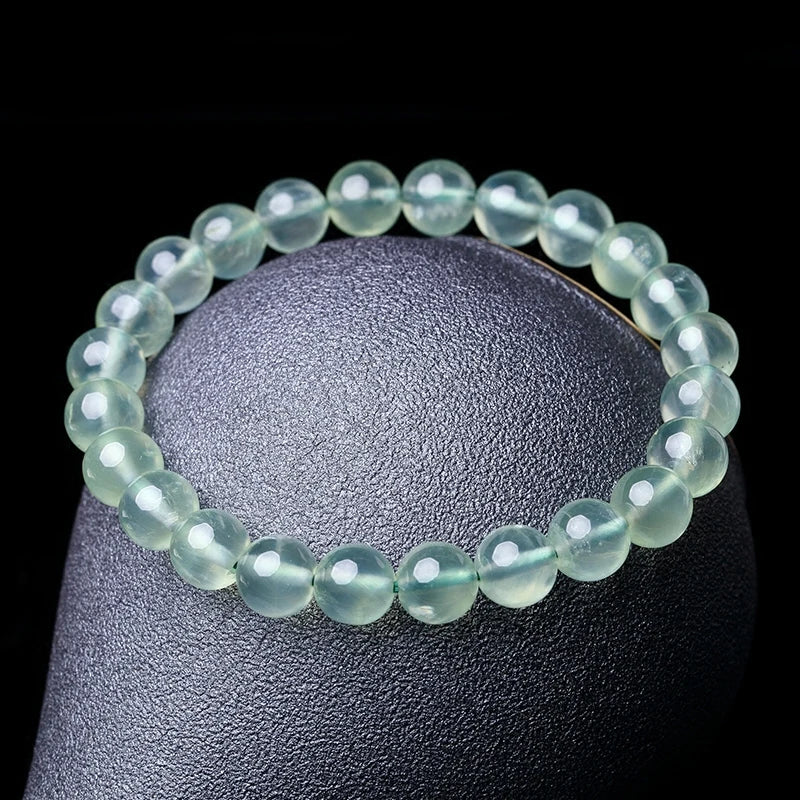 Natural Green Grape Stone Beads Bracelet on Hand for Women Aquamarine Crystal Quartz Agate Stone Emo Energy Jewelry Gift Pulsera