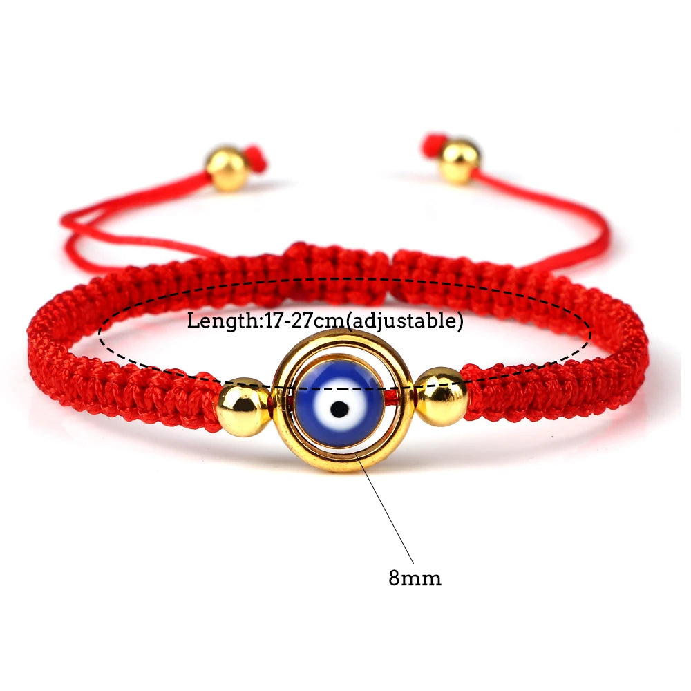 New Red Nylon Thread Evil Eye Braided Bracelet Women Men Vintage Butterfly Elephant Couple Bracelet Chain Jewelry Gift Wholesale