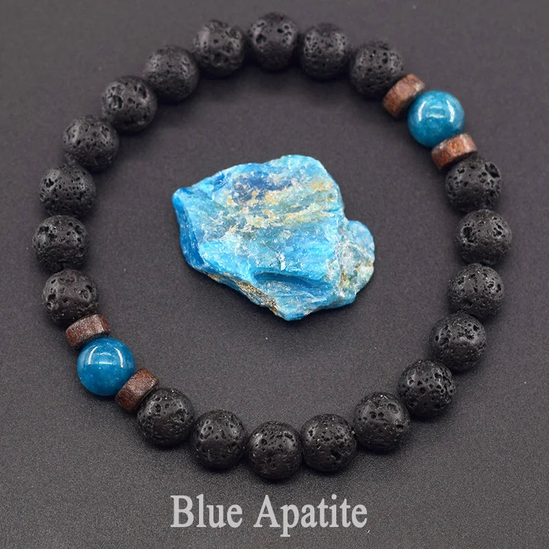 Natural Stone Red Stripe Agate Beads Bracelet Women Men Genuine Red Carnelian Round Bangle Natural Volcanic Stone Bracelet Gift