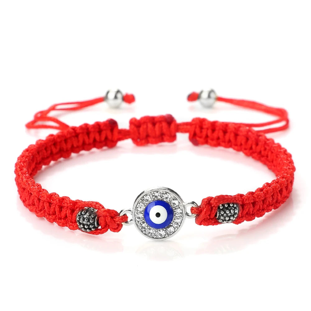 New Red Nylon Thread Evil Eye Braided Bracelet Women Men Vintage Butterfly Elephant Couple Bracelet Chain Jewelry Gift Wholesale